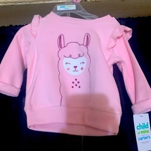 CARTER’S baby girl 0-3 month sweater